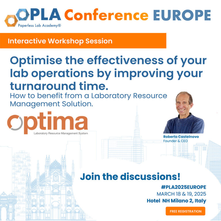 Optima Workshop at Paperless Lab Academy® conference 2025